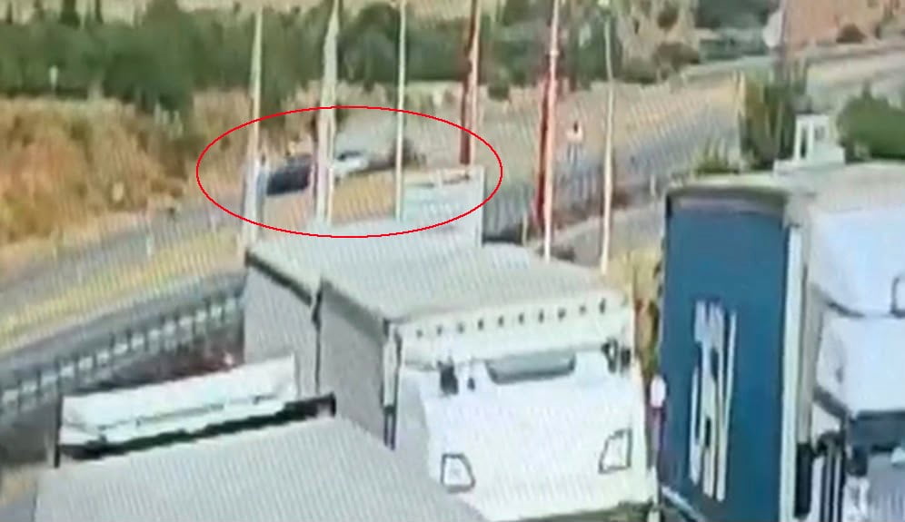 KAZA ANINA AİT GÜVENLİK KAMERASI GÖRÜNTÜLERİ ORTAYA ÇIKTI.