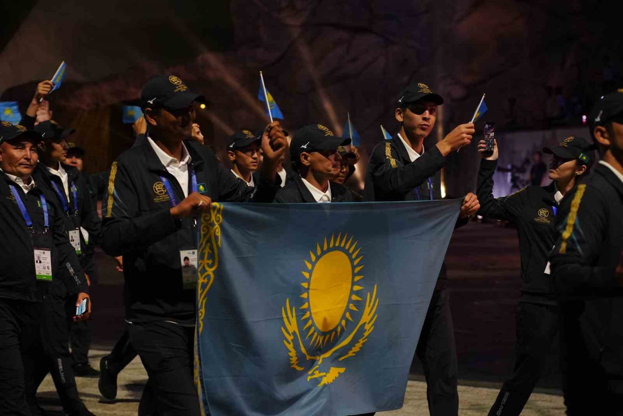 KIRGIZİSTAN'IN BAŞKENTİNDEKİ BİŞKEK ARENA STADYUMU'NDA 6. DÜNYA GÖÇEBE OYUNLARININ RESMİ AÇILIŞ...