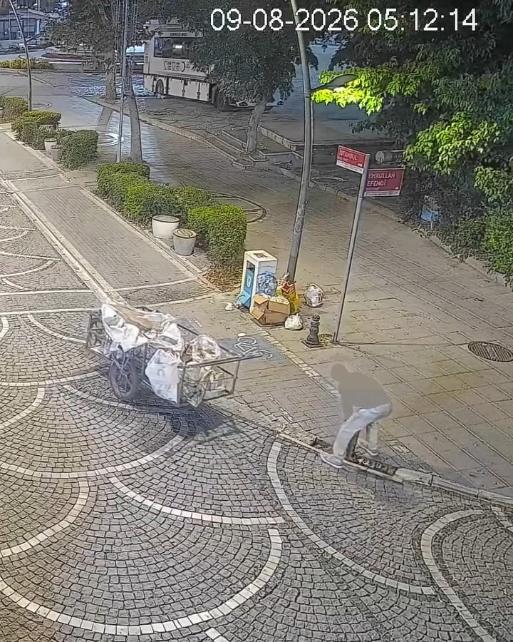 KIRKLARELİ’NİN LÜLEBURGAZ İLÇESİNDE YAĞMUR SUYU MAZGALLARINI ÇALDIĞI TESPİT EDİLEN ŞÜPHELİ...