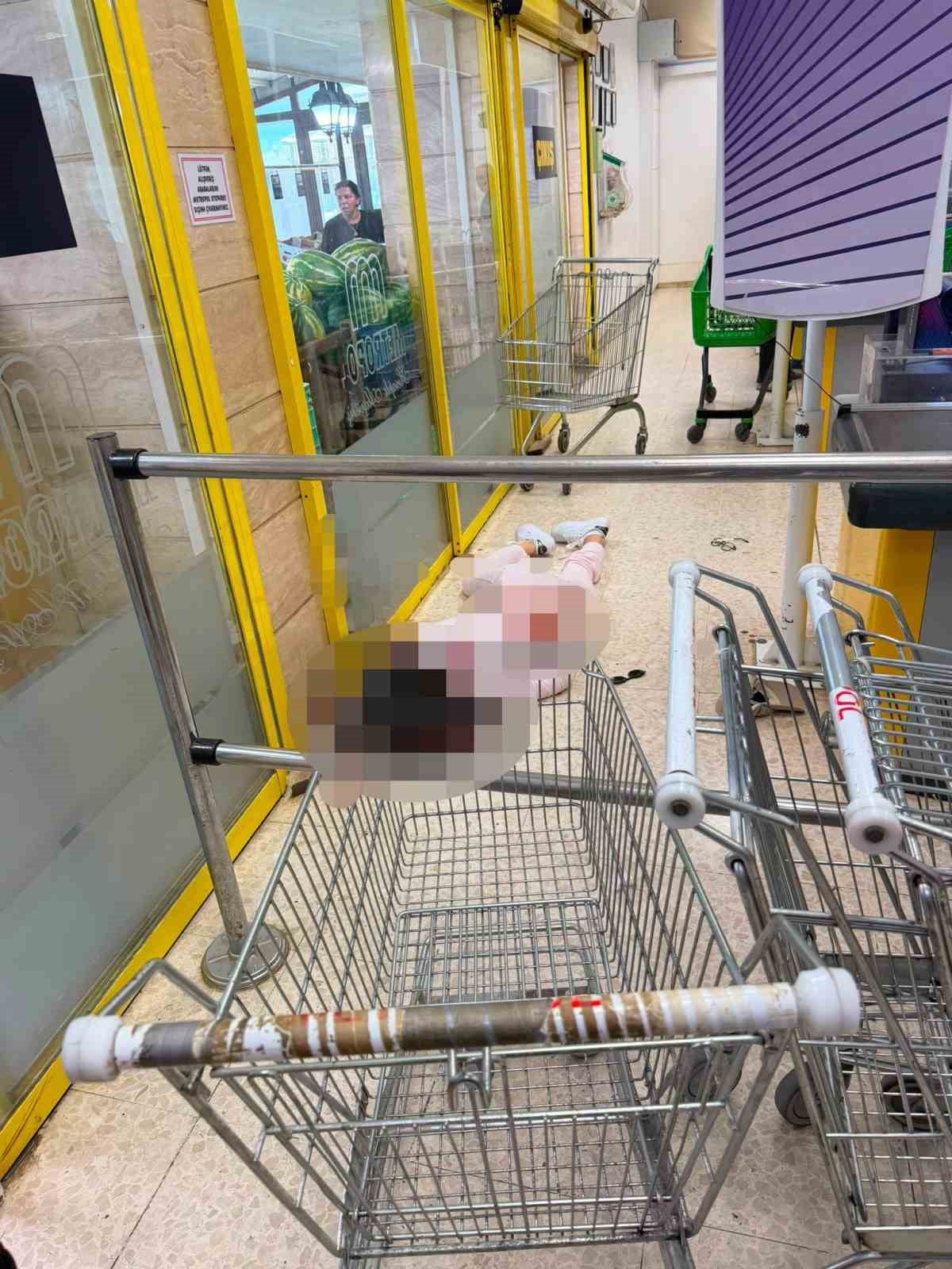 KKTC'NİN BAŞKENTİ LEFKOŞA'NIN TAŞKINKÖY BÖLGESİNDEKİ BİR MARKETTE ÖĞLE SAATLERİNDE BIÇAKLI SALDIRI...