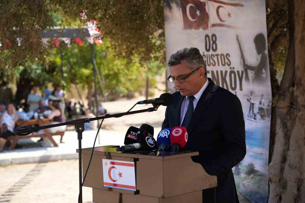 KKTC CUMHURBAŞKANI TUFAN ERHÜRMAN TÖRENDE KONUŞMA YAPTI
