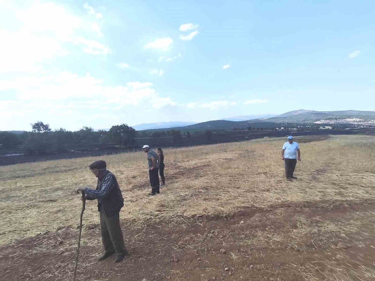 KÜTAHYA’DA YANGININ ARDINDAN TARIM ARAZİLERİNDE HASAR TESPİTİ