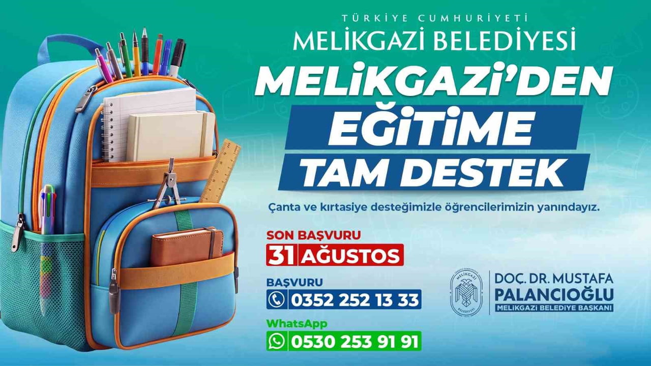 MELİKGAZİ BELEDİYESİ, YENİ EĞİTİM-ÖĞRETİM YILI ÖNCESİNDE İHTİYAÇ SAHİBİ AİLELERİ YALNIZ...