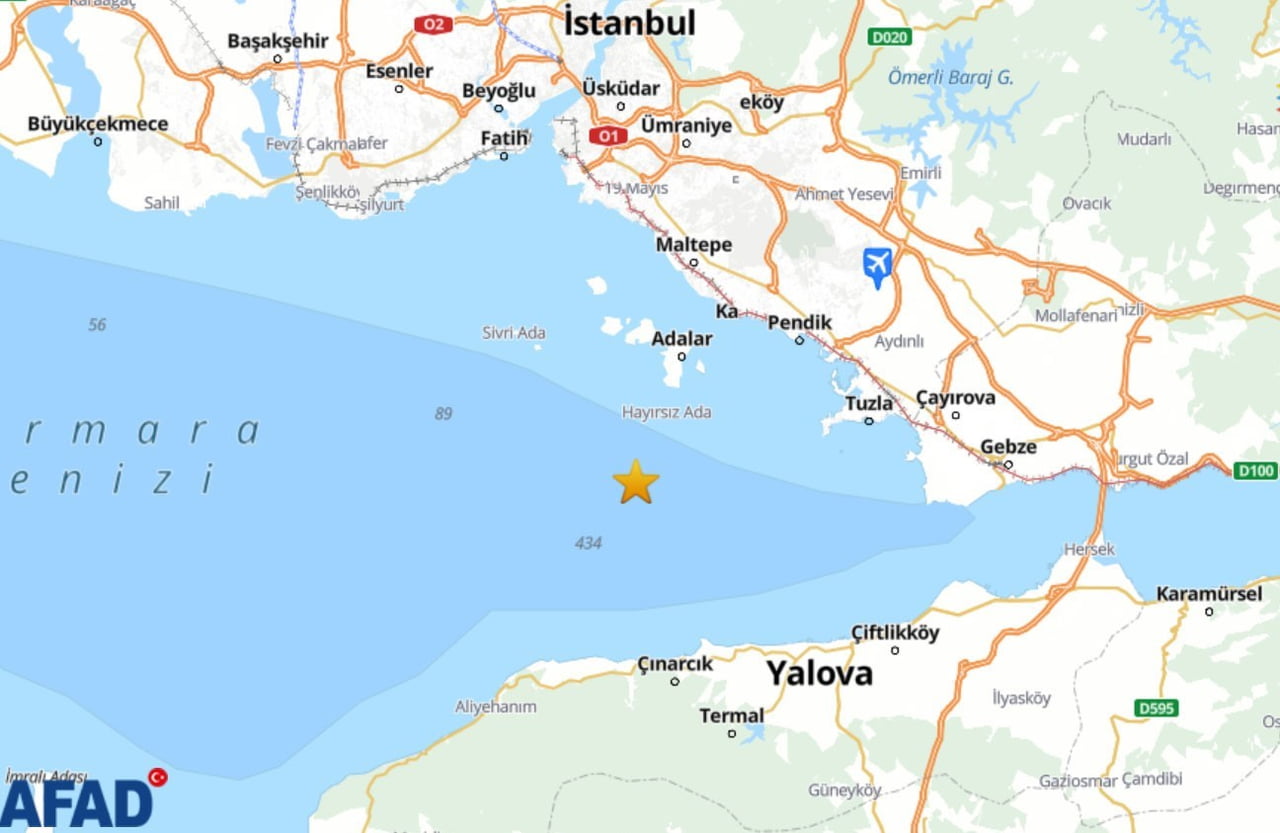 MERKEZ ÜSSÜ ADALAR OLAN 3.2 BÜYÜKLÜĞÜNDE DEPREM MEYDANA GELDİ.