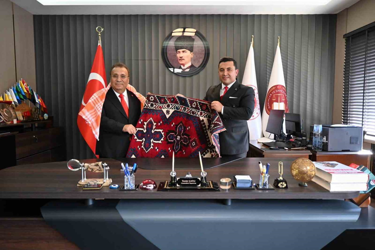 MERSİN’İN ANAMUR İLÇESİNDE ADLİ TEŞKİLAT İNCELEMELERİ VE MESLEKİ TEMASLARDA BULUNAN HAKİMLER VE...