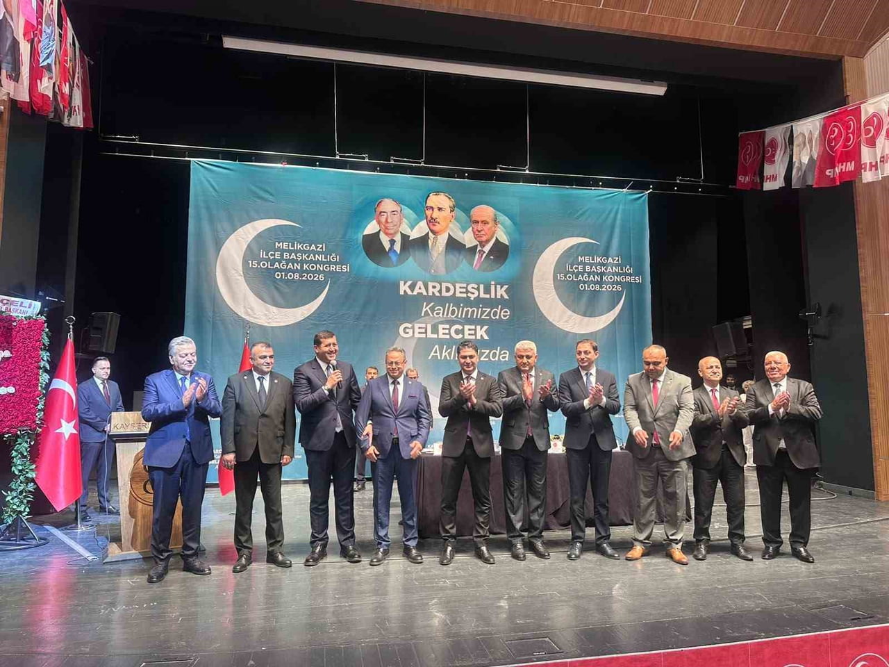 MHP MELİKGAZİ İLÇE BAŞKANLIĞI’NIN OLAĞAN İLÇE KONGRESİ’NDE, BÜYÜKŞEHİR VE MELİKGAZİ BELEDİYESİ...