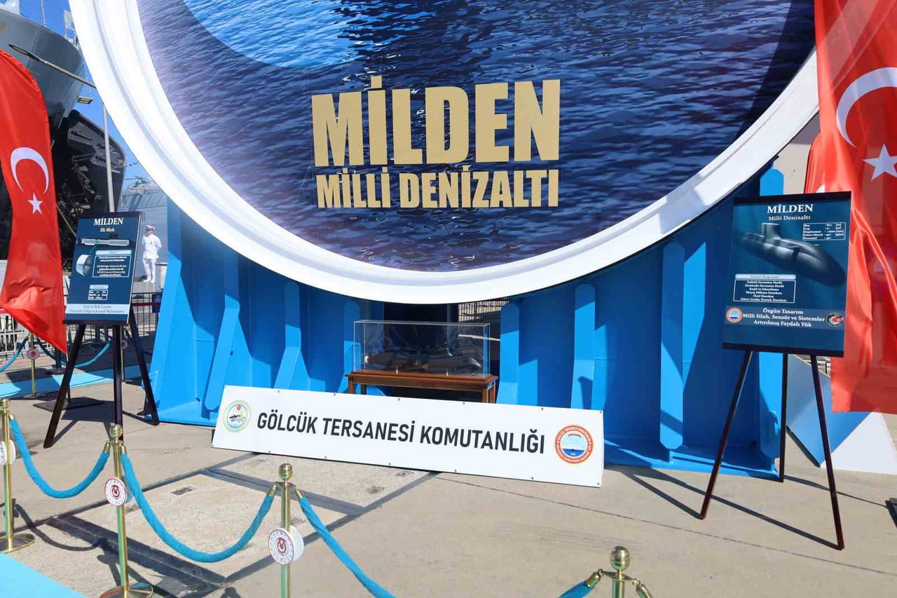 MİLLİ DENİZALTI MİLDEN'İN İLK BLOKU, TEKNOFEST MAVİ VATAN'DA SERGİLENDİ