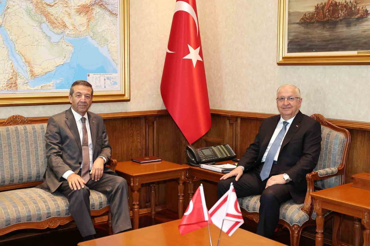MİLLİ SAVUNMA BAKANI YAŞAR GÜLER, KUZEY KIBRIS TÜRK CUMHURİYETİ (KKTC) DIŞİŞLERİ BAKANI TAHSİN...