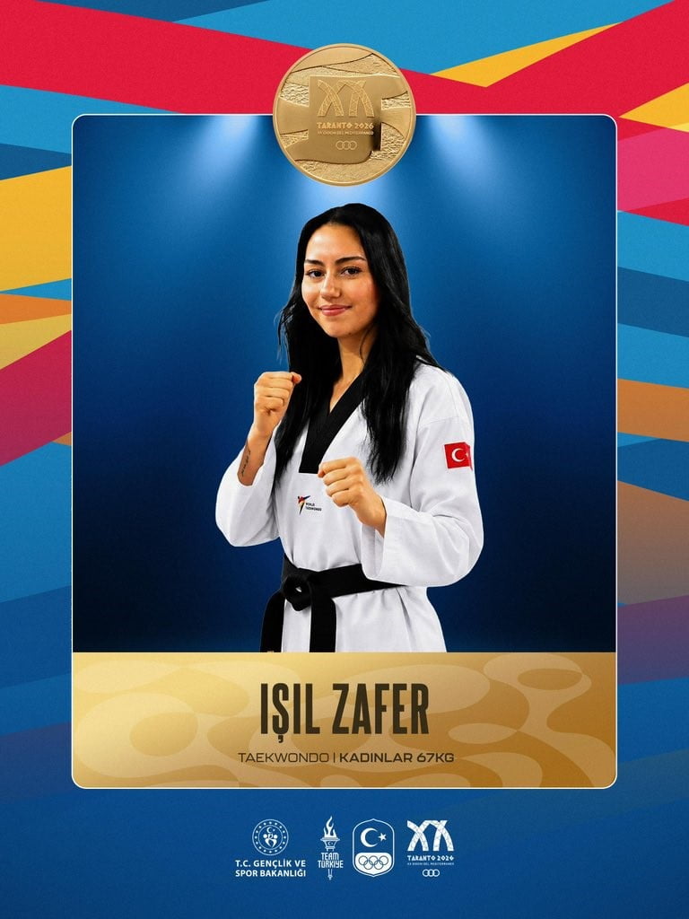 MİLLİ SPORCU IŞIL ZAFER, 2026 AKDENİZ OYUNLARI'NDA ALTIN MADALYA KAZANDI
