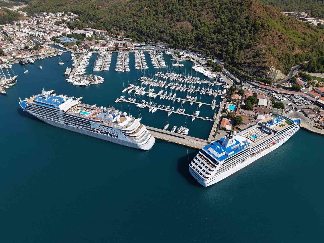 MUĞLA'NIN MARMARİS İLÇESİ, 2026 YILINDA KRUVAZİYER TURİZMİNDE HAREKETLİLİK DEVAM EDİYOR.