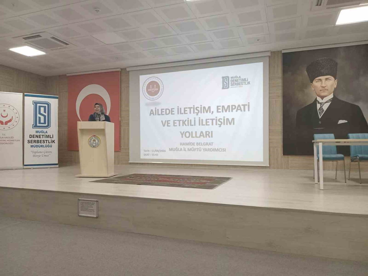 MUĞLA’DA YÜKÜMLÜLERE "AİLEDE İLETİŞİM VE EMPATİ" KONFERANSI