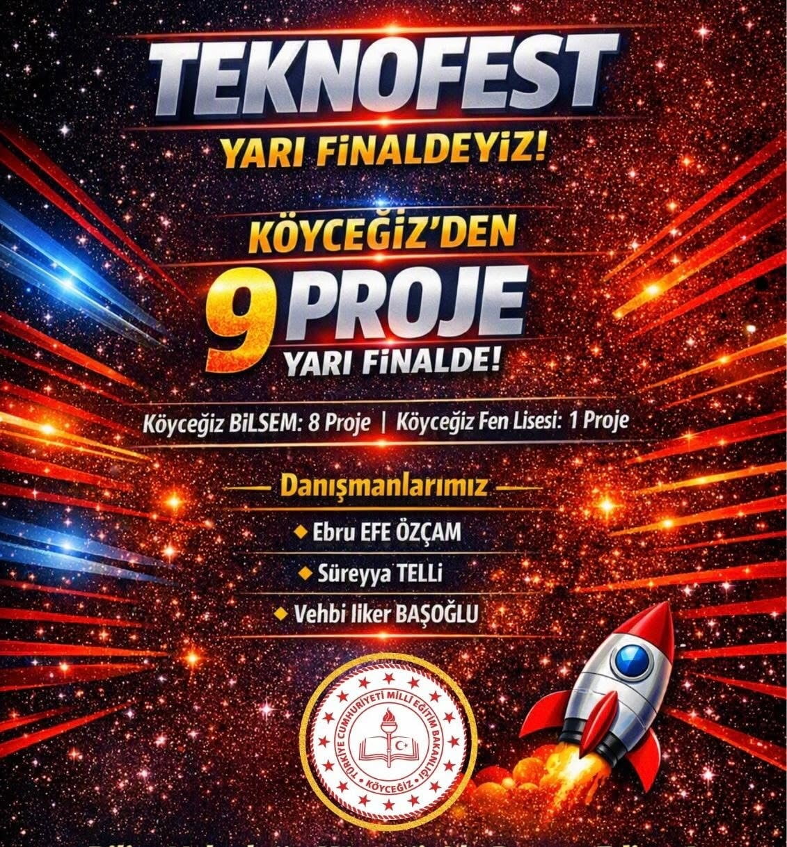MUĞLA’NIN KÖYCEĞİZ İLÇESİNDE ÖĞRENCİLER TEKNOFEST 2026 YARI FİNALLERİNE 9 PROJE İLE KATILMA HAKKI...
