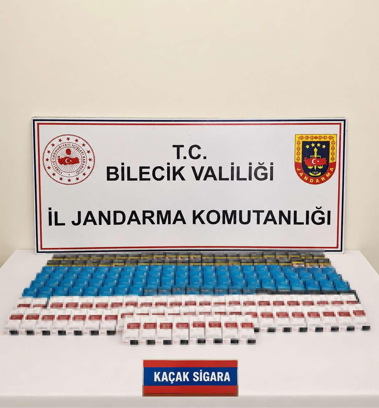 OPERASYONDA 4 BİN 20 ADET KAÇAK SİGARA İLE 100 ADET DOLDURULMUŞ MAKARON ELE GEÇİRİLDİ.