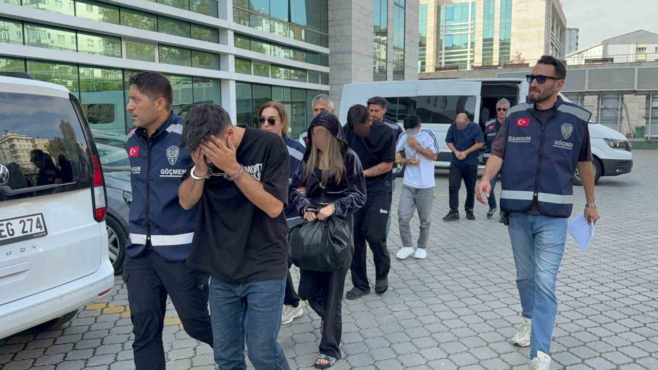 SAMSUN’DA DÜZENLENEN OPERASYONDA 3 KADIN KURTARILIRKEN, 1’İ KADIN 5 ŞÜPHELİ GÖZALTINA...