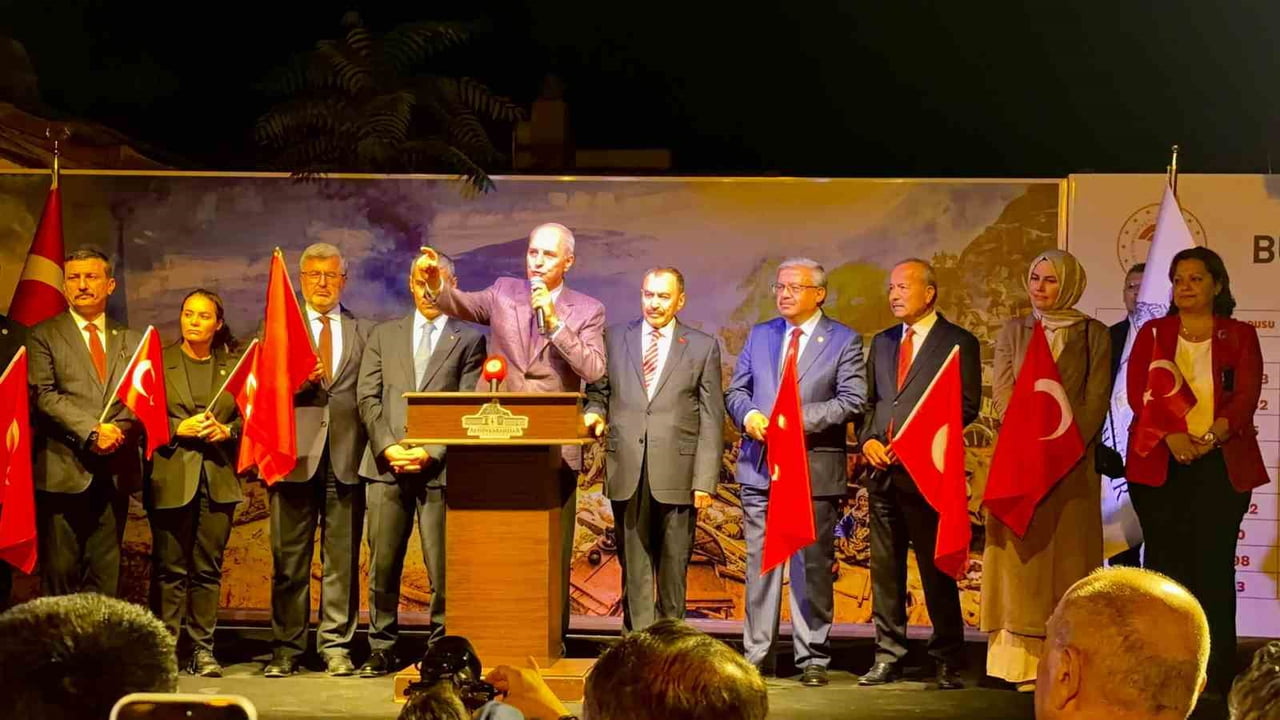 TBMM BAŞKANI PROF. DR. NUMAN KURTULMUŞ, BÜYÜK TAARRUZ TORENLERİNDE 'TERÖRSÜZ TÜRKİYE' MESAJI...