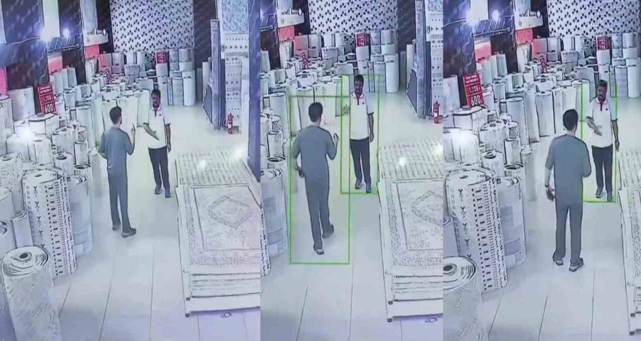 VAN'DA BİR HALI MAĞAZASINDA İŞİTME ENGELLİ MÜŞTERİ İLE MAĞAZA SAHİBİ ARASINDA YAŞANAN HALAYLI...