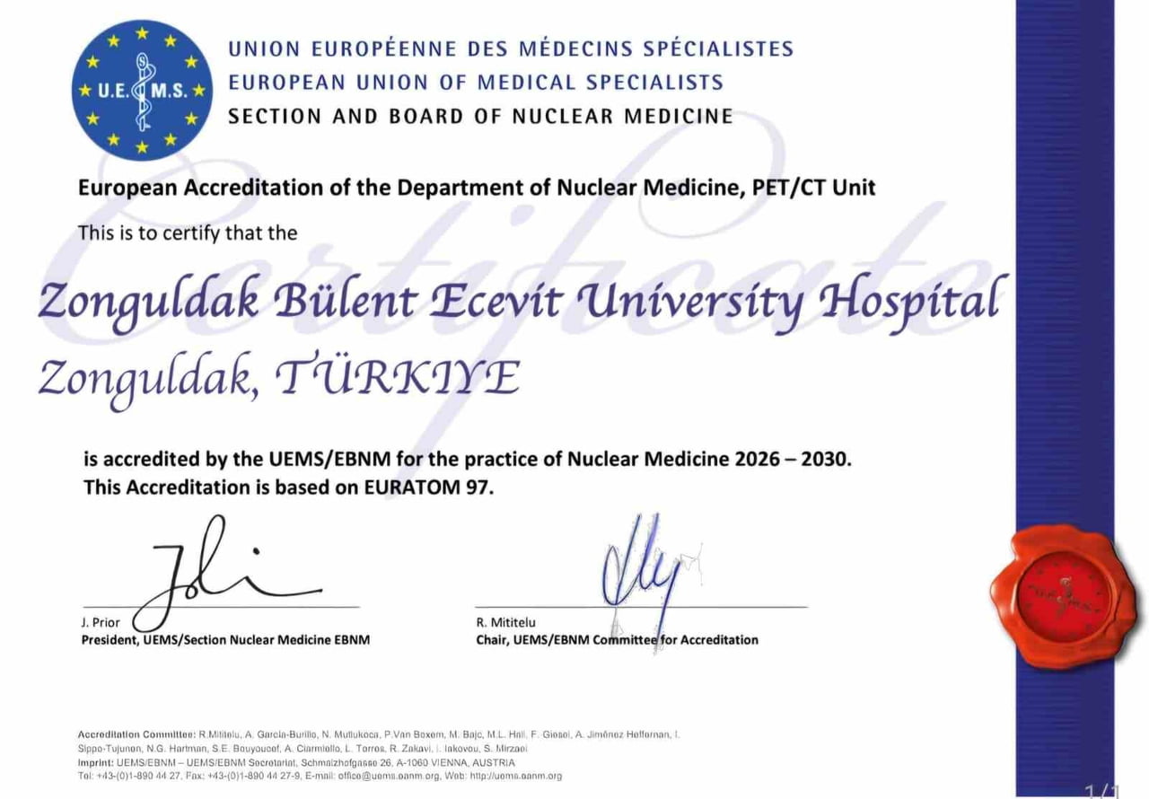 ZONGULDAK BÜLENT ECEVİT ÜNİVERSİTESİ HASTANESİ'NE AVRUPA AKREDİTASYONU