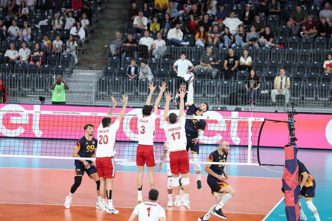 A MİLLİ ERKEK VOLEYBOL TAKIMI, 2026 CEV ERKEKLER AVRUPA ŞAMPİYONASI 4. MAÇINDA ROMANYA'YA 3-1...