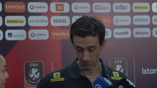 A Milli Kadın Voleybol Takımı Başantrenörü Daniele Santarelli, Sırbistan karşısında iyi...