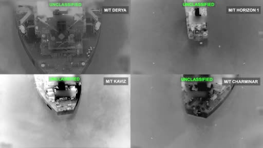 ABD ordusu İran’a ait 5 ham petrol tankerinin imha edildiğini duyurarak saldırılara ait...