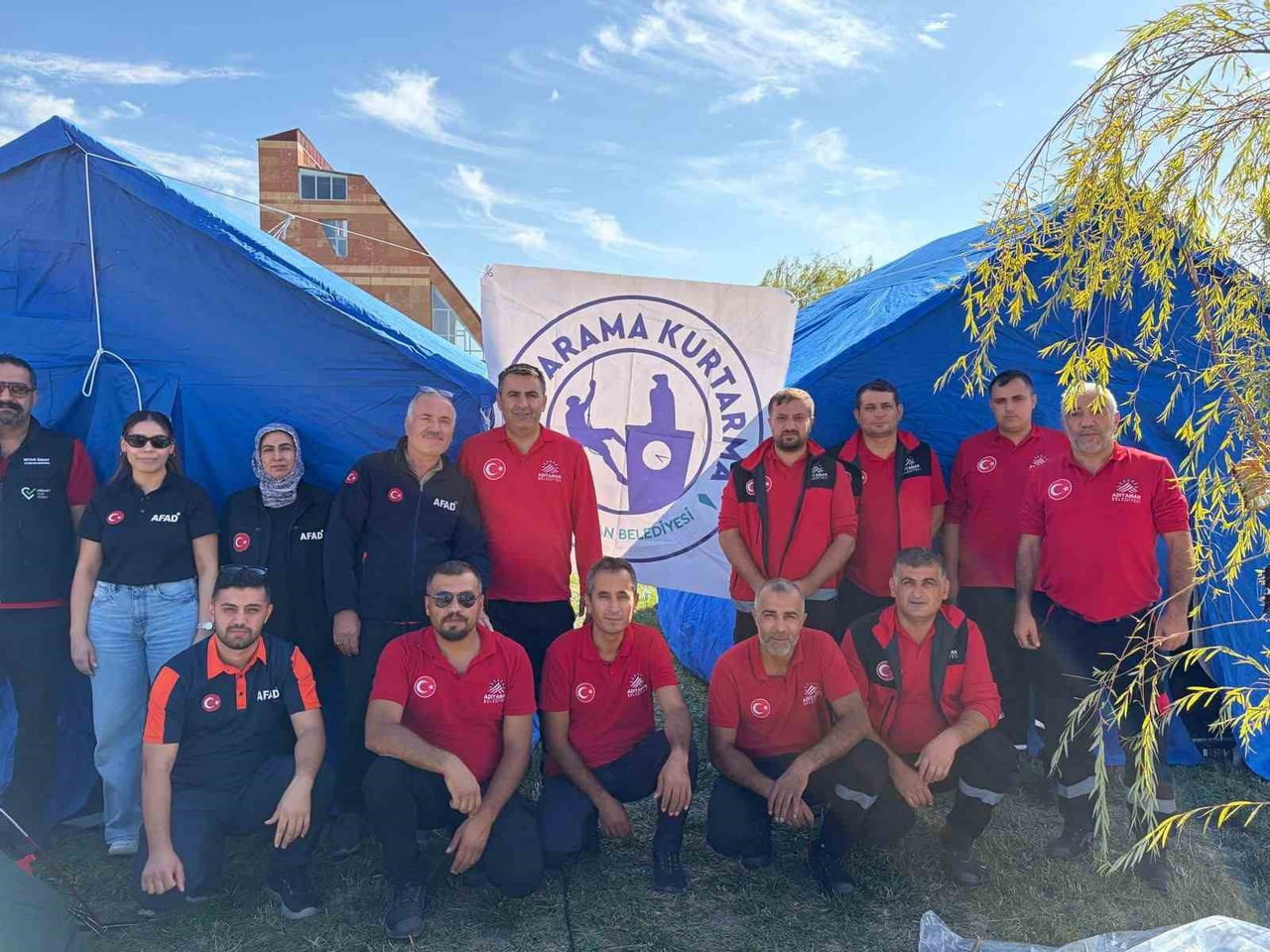 ADIYAMAN BELEDİYESİ AFET İŞLERİ MÜDÜRLÜĞÜ BÜNYESİNDE GÖREV YAPAN 04.17 ARAMA KURTARMA EKİBİ, AFET...