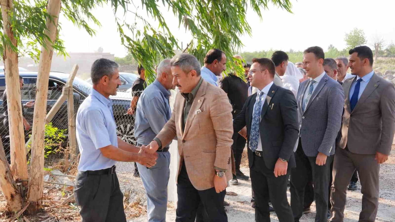 AK PARTİ ŞIRNAK MİLLETVEKİLİ ARSLAN TATAR, VALİ YARDIMCISI MURAT ÇİÇEK VE İDİL KAYMAKAMI ANIL...