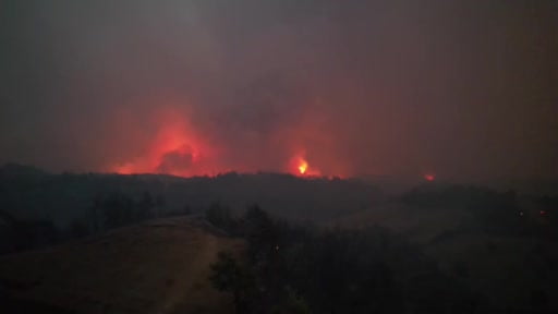 Alevler evlere kadar dayandı, mahalleli yangınla savaştı