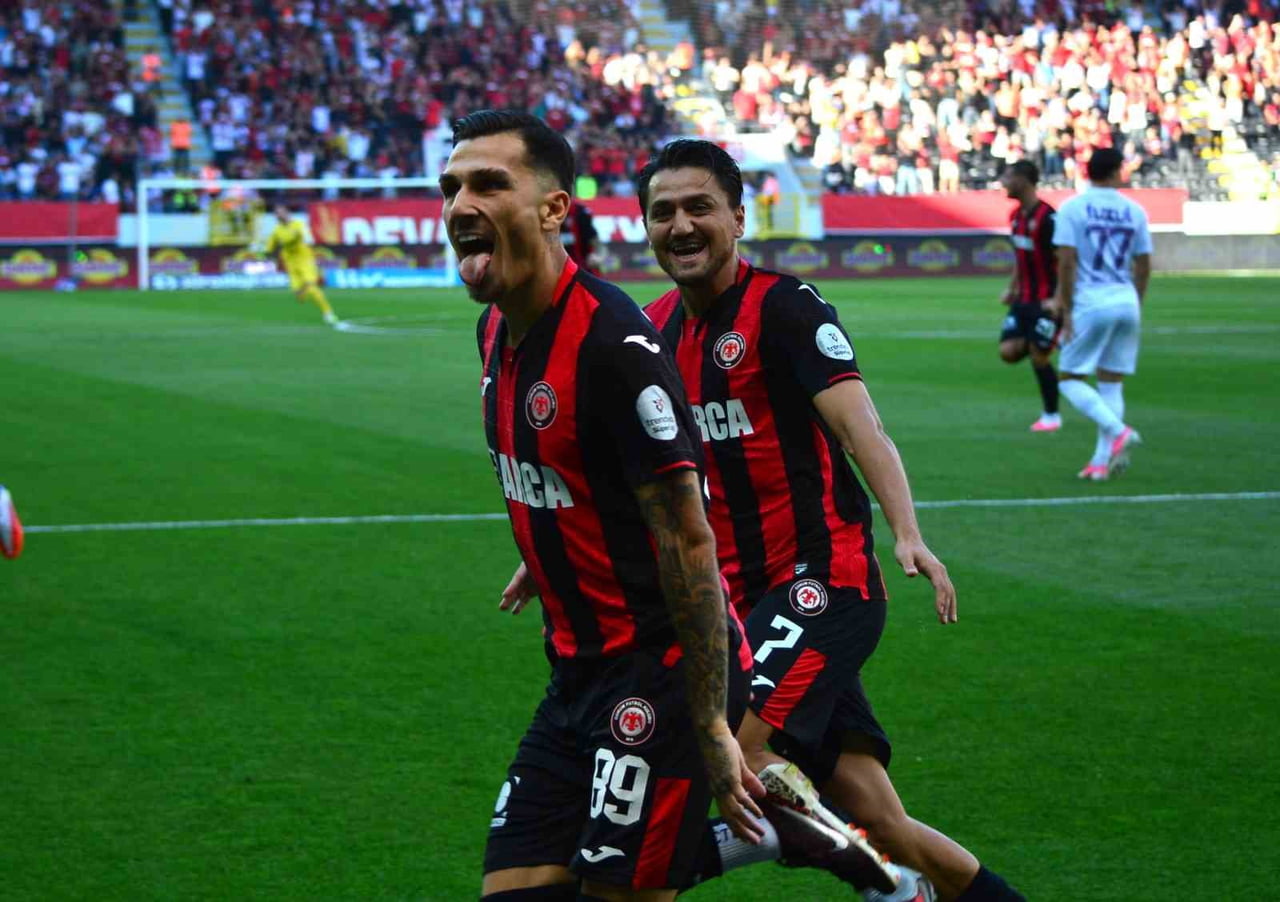ALEXANDROS KYZİRİDİS'İN GOLÜYLE ÇORUM FK 1-0 ÖNE GEÇTİ.