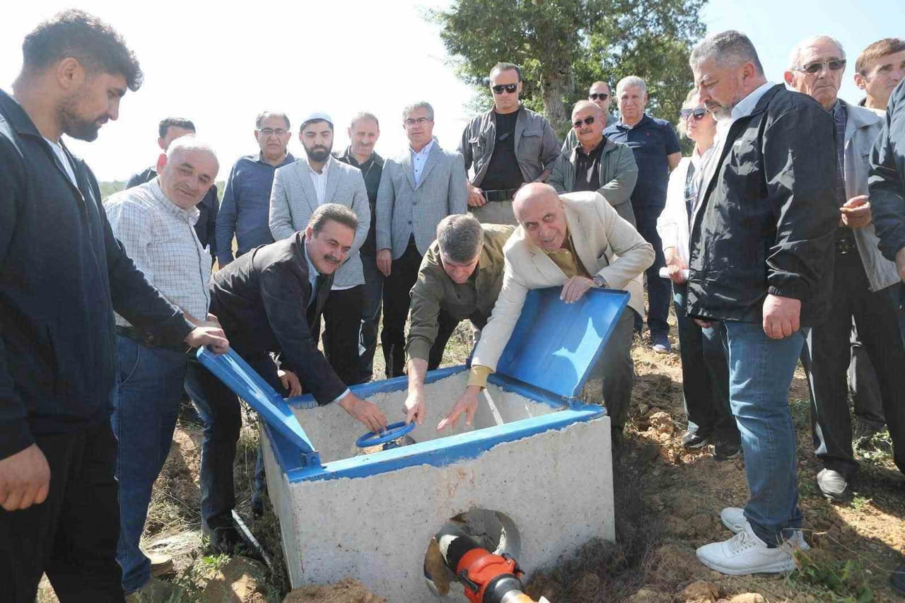 AMASYA’DA BELDAĞ KÖYÜNDE YAPIMI TAMAMLANAN BASINÇLI SULAMA TESİSİ HİZMETE AÇILDI.