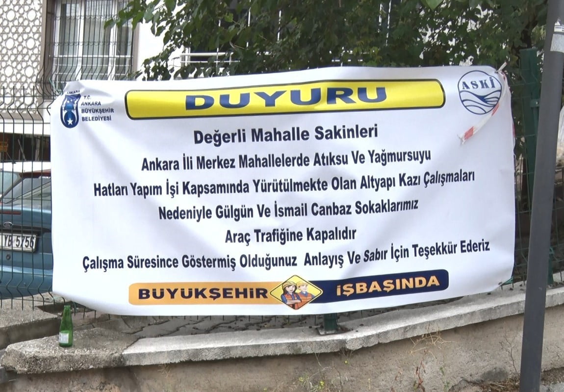ANKARA'NIN KEÇİÖREN İLÇESİNDE YAKLAŞIK 1,5 YILDIR DEVAM EDEN ALTYAPI ÇALIŞMALARIYLA İLGİLİ MAHALLE...