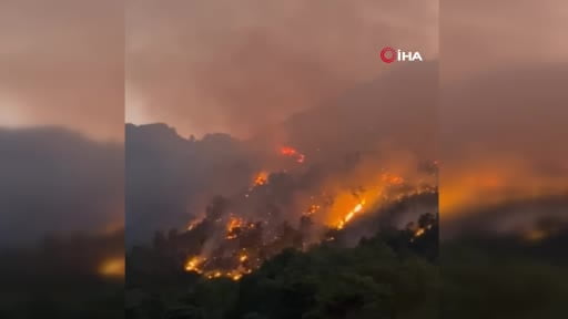 Antalya'daki yangın kontrol altına alınmaya çalışılıyor