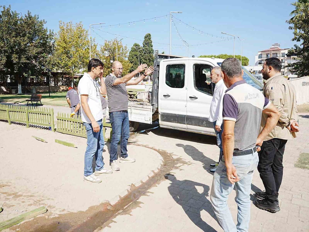 AYDIN'IN GERMENCİK İLÇESİNDE 22. GELENEKSEL İNCİR FESTİVALİ İÇİN HAZIRLIKLAR SÜRERKEN BELEDİYE...