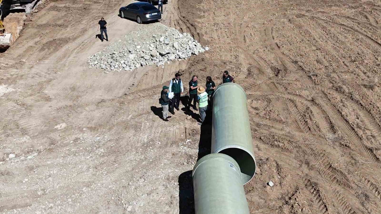 BAYBURT’TA TARIM ARAZİLERİNİ SUYA KAVUŞTURACAK PROJEDE SON DURUM İNCELENDİ