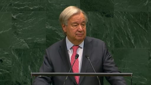 Birleşmiş Milletler (BM) Genel Sekreteri Antonio Guterres, BM Genel Kurulu’na yaptığı son...