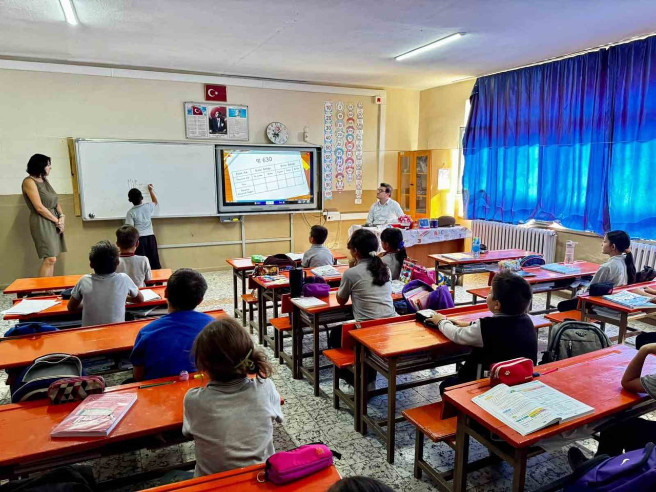 BOZDOĞAN KAYMAKAMI HÜSEYİN ŞAMİL SÖZEN, YAZIKENT MÜRŞİDE AKÇAY İLKOKULU VE ORTAOKULUNU ZİYARET...