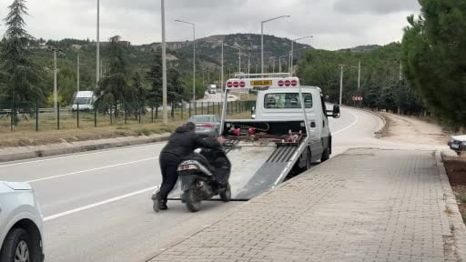 Burdur’da plakasız şüpheli motosikletin şase ve motor numarası kazınmış çıktı