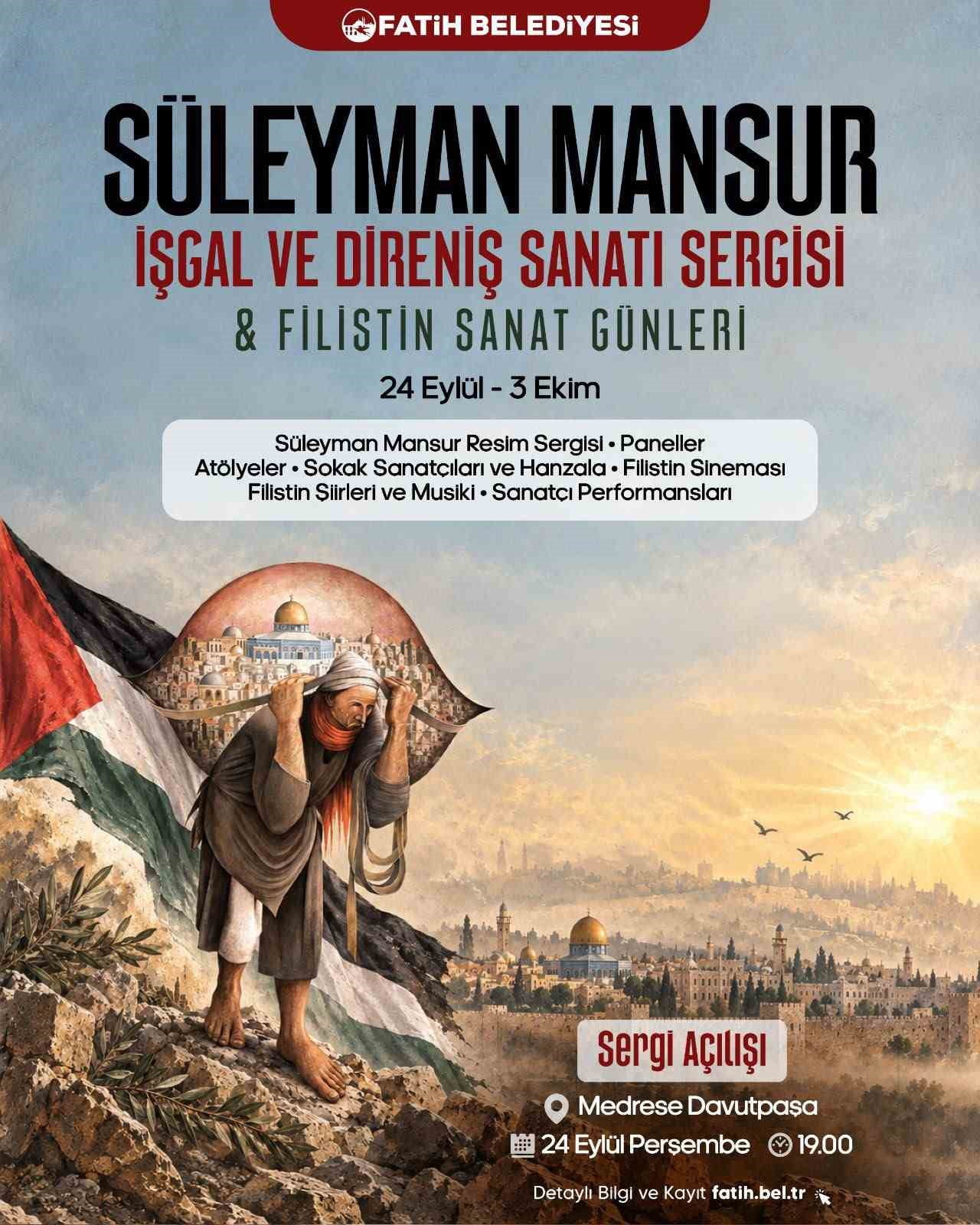 ÇAĞDAŞ FİLİSTİN SANATININ ULUSLARARASI ALANDA TANINAN İSİMLERİNDEN SÜLEYMAN MANSUR’UN "İŞGAL VE...