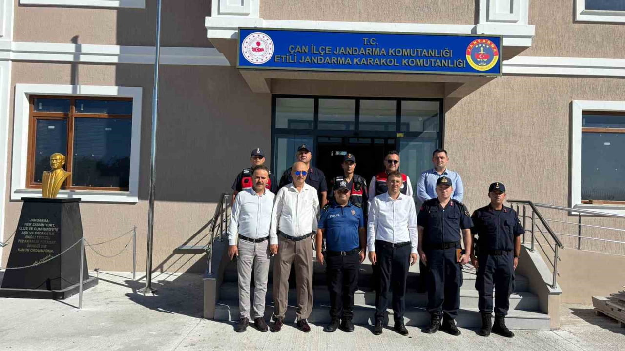 ÇAN ETİLİ KÖYÜ JANDARMA KARAKOLUNDA İNCELEME YAPILDI