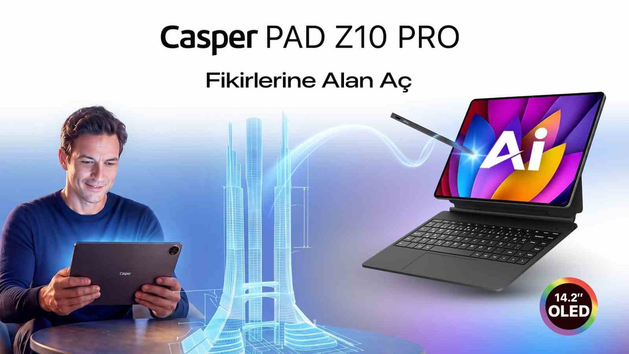 CASPER’IN YENİ NESİL TABLETİ CASPER PAD Z10 PRO İÇİN HAZIRLANAN YENİ REKLAM FİLMİ...