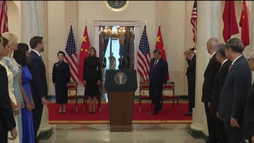 Çin Devlet Başkanı Xi Jinping, "Çin-ABD ilişkilerinin dev gemisini geleceğe doğru istikrarlı bir...
