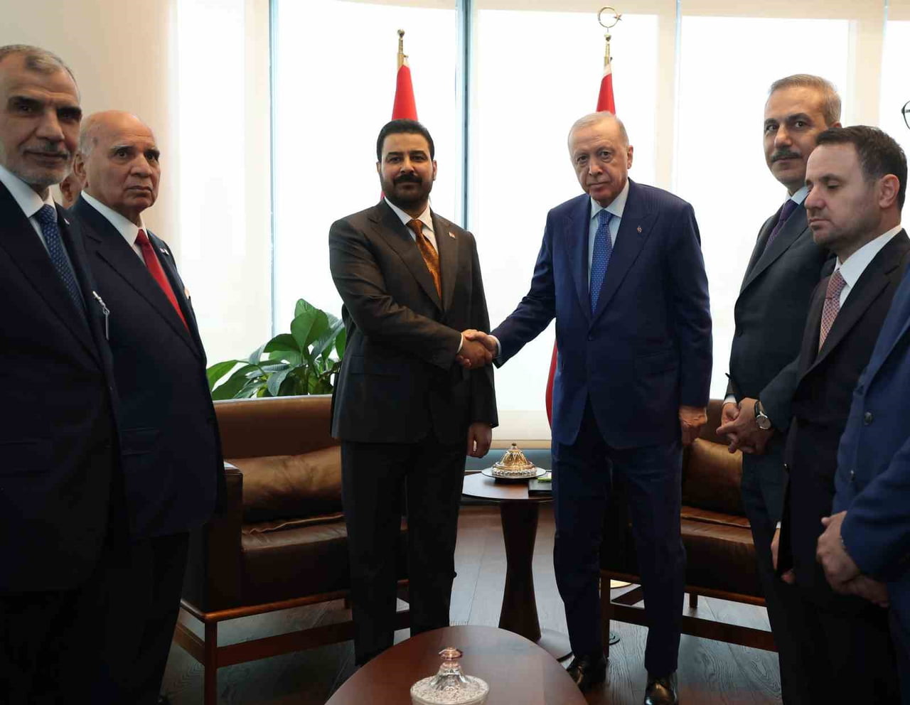 CUMHURBAŞKANI ERDOĞAN, ABD ZİYARETİNİN SON GÜNÜNDEKİ İKİLİ TEMASLARI KAPSAMINDA NEW YORK'TA...