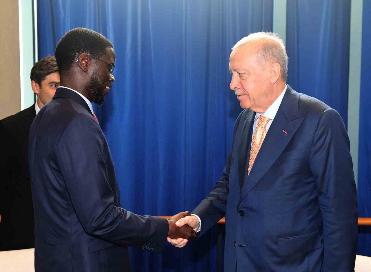 CUMHURBAŞKANI ERDOĞAN, SENEGAL DEVLET BAŞKANI FAYE İLE GÖRÜŞTÜ