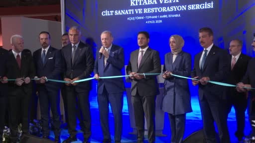 Cumhurbaşkanı Erdoğan, Tophane-i Âmire Kültür ve Sanat Merkezindeki Kitaba Vefa: Cilt Sanatı ve...
