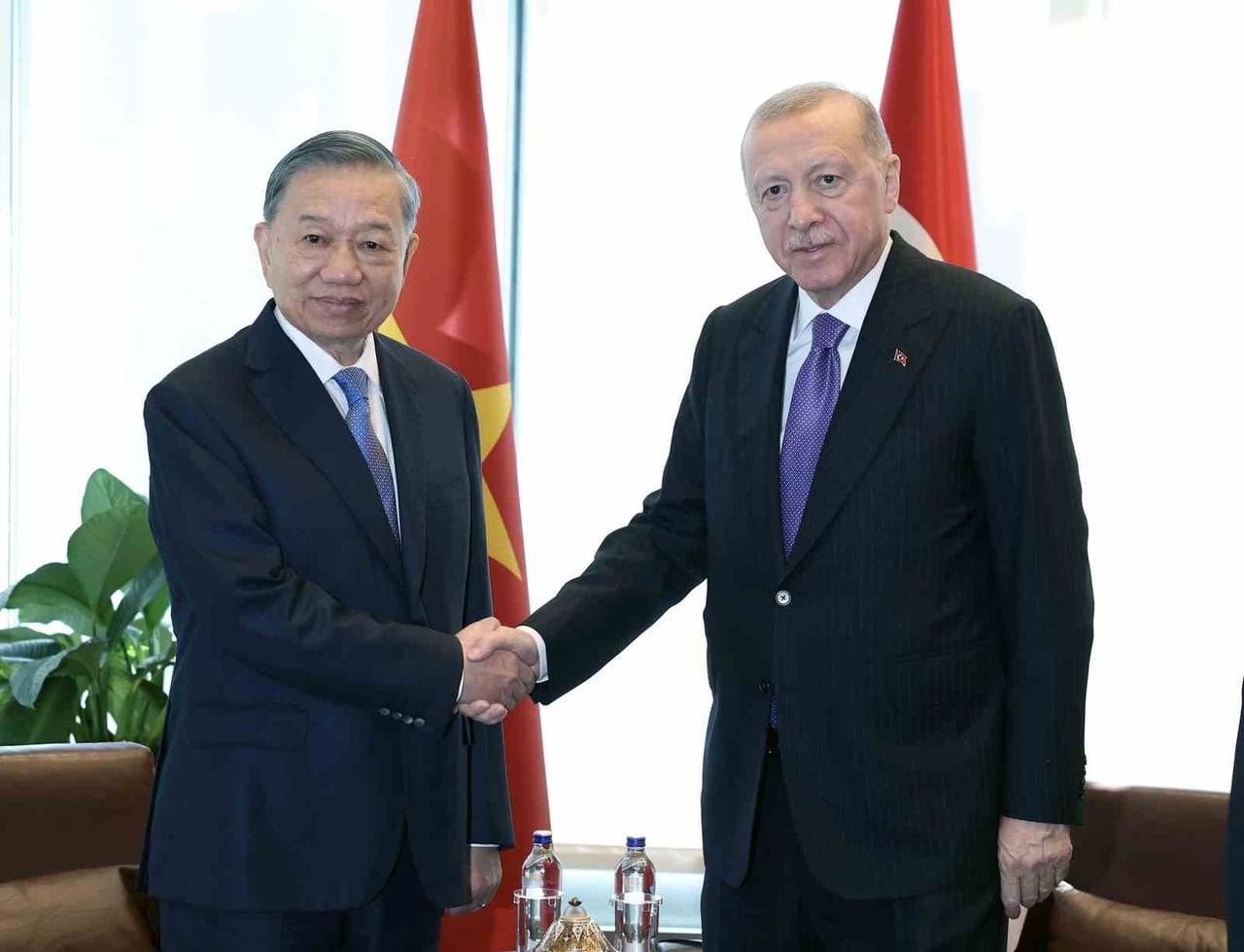 CUMHURBAŞKANI RECEP TAYYİP ERDOĞAN, NEW YORK TEMASLARI KAPSAMINDA VİETNAM DEVLET BAŞKANI TO LAM...