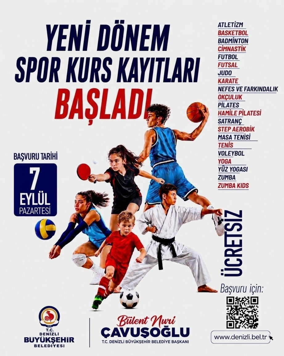 DENİZLİ BÜYÜKŞEHİR BELEDİYESİ'NİN 7'DEN 70'E HER YAŞ GRUBUNU SPORLA BULUŞTURDUĞU ÜCRETSİZ SPOR...