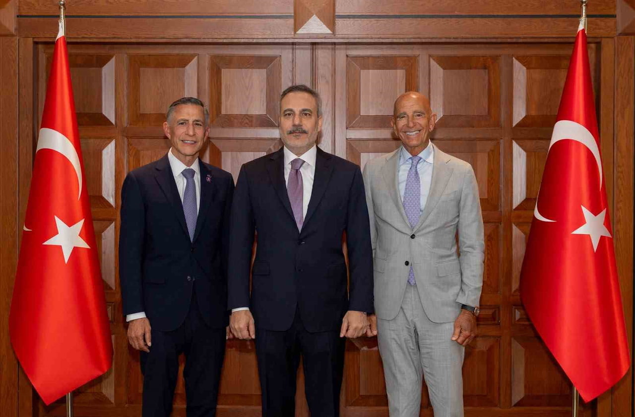 DIŞİŞLERİ BAKANI HAKAN FİDAN, ABD'NİN ANKARA BÜYÜKELÇİSİ, SURİYE VE IRAK ÖZEL TEMSİLCİSİ TOM...