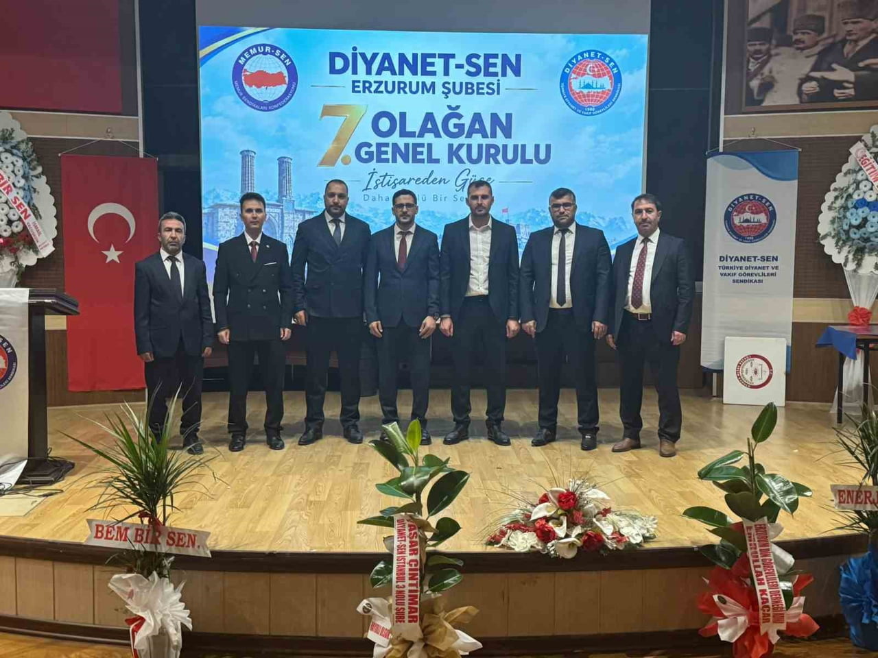 DİYANET-SEN ERZURUM ŞUBESİ’NİN 7. OLAĞAN GENEL KURULU, BİRLİK VE BERABERLİK ATMOSFERİNDE...