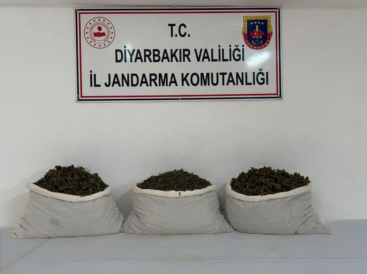 DİYARBAKIR’DA JANDARMA EKİPLERİNCE DÜZENLENEN OPERASYONLARDA, 253 BİN 752 KÖK KENEVİR, 42 KİLO 600...