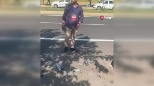 Diyarbakır’da seyir halindeki otomobil park halindeki 4 araca çarptı