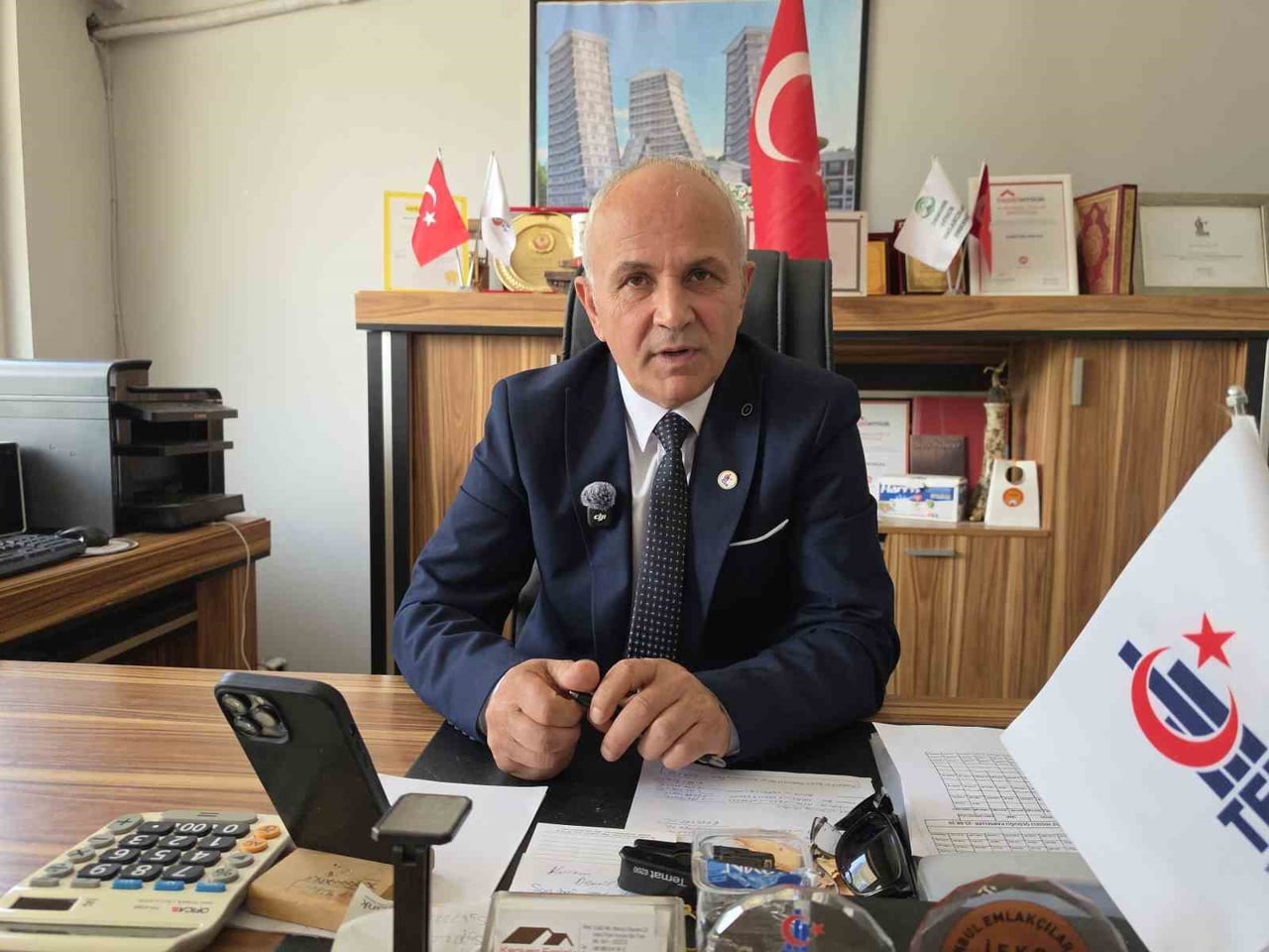 DÜZCE EMLAKÇILAR DERNEĞİ BAŞKANI ÖMER KAYA